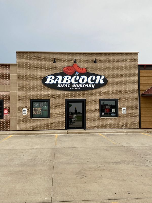 Brick front of a commercial building